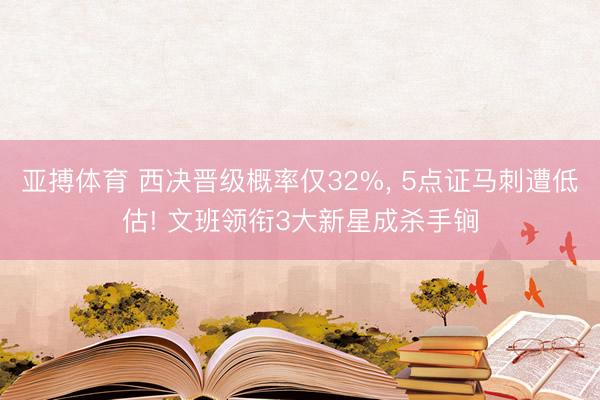 亚搏体育 西决晋级概率仅32%， 5点证马刺遭低估! 文班领衔3大新星成杀手锏