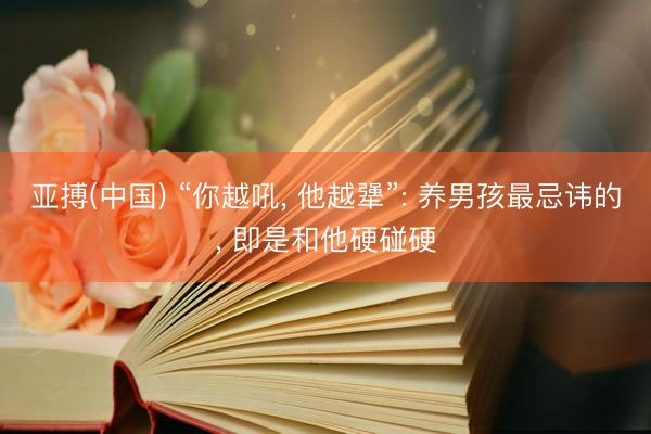 亚搏(中国) “你越吼, 他越犟”: 养男孩最忌讳的, 即是和他硬碰硬